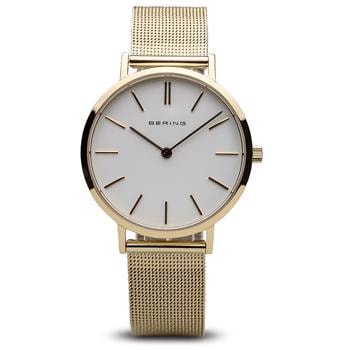 Classic Guldbelagt rustfri stål Batteridrevet quartz Dame ur fra Bering, 14134-331